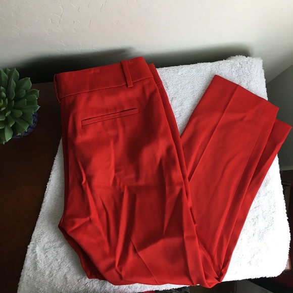 Ann Taylor Red Slacks - Picture 2 of 4